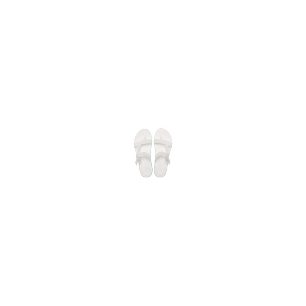White Women's Crocs Tulum Translucent Toe Post Flip Flops | NZ 0192PJJQ